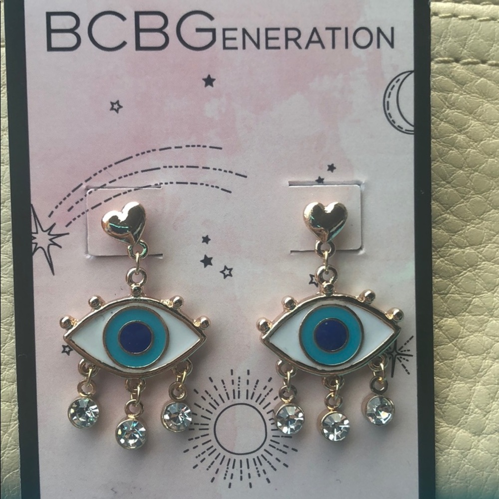 BCBG Evil Eye Earrings